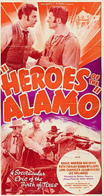 "Heroes of the Alamo" poster.