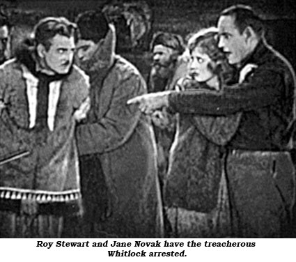 Roy Stewart and Jane Novak have the treacherous Whitlock arrested.