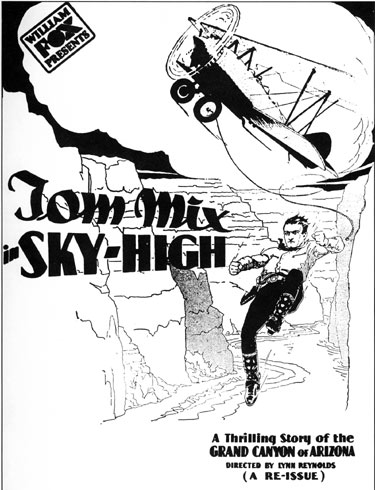 Newspaper ad for "Sky High".