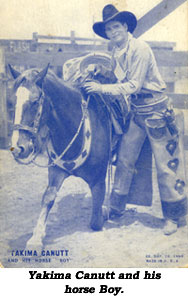 Yakima Canutt and his horse Boy.