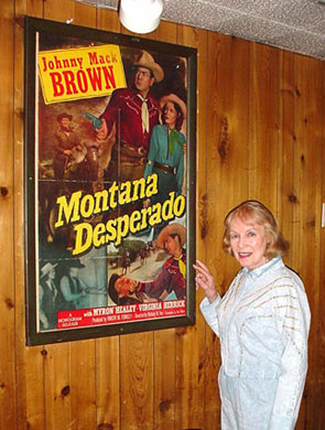 Leading lady Virginia Herrick, my wife Donna and I had dinner at a western themed restaurant in Las Vegas a few years ago and discovered a one-sheet of her hanging on the restaurant wall.