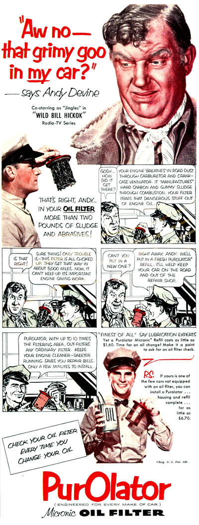 Jingles talks to the PurOlator man in 1952.