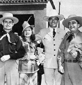 Tom Mix and others at the “Virginia City” premiere. (Other photos from this premiere
on Gallery 52.) 