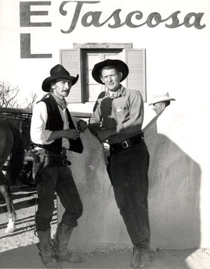 Don Collier (right) was the guest star at a horse race in Brackettville, TX in 1963. 