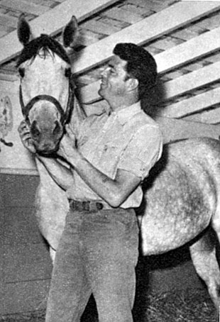 Dale Robertson at home on his ranch in Oklahoma. 