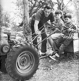 “Gunsmoke”—James Arness with children and Jenny Lee and Rolf. 