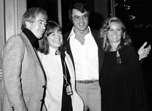 “The Tall Man”/“Lazarus Man”—Clu Gulager with wife Miriam, Robert Urich with wife Heather in 1978.