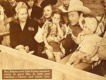 Arlene, Dale, Cheryl, Roy and Linda Lou at rodeo.