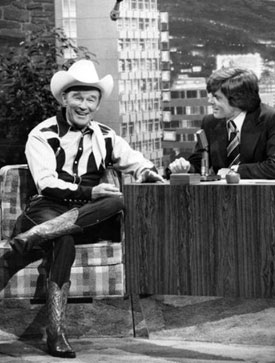 Roy with host John Davidson on NBC’s “Tonight Show” in the late ‘70s.
