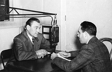 Martin Sheridan claims he interviewed Buck Jones at his radio station after Buck’s visit to a Children’s Hospital. Sheridan reportedly escorted Buck to the Cocoanut Grove for a dinner in his honor about 9:30. This could be the last photo taken of Buck Jones. (Courtesy Kenneth Kitchen.) 