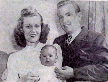 Rex Allen and wife Bonnie with six-month-old Rex Jr. 