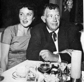 “Hey, Wild Bill, wait for my picture!” Jingles, Andy Devine, and wife Dorothy nightclubing at the Mocambo in 1956. 