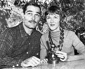 John (“Lawman”) Russell and wife Renata Titus in 1960. 