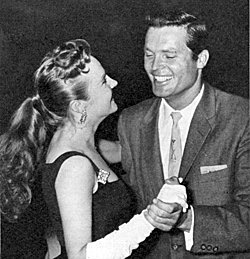 Ty “Bronco” Hardin dances with cute singer Molly Bee in 1962.