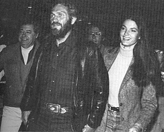 Steve McQueen and his third wife, Barbara Monty McQueen, at a preview of his
“Tom Horn” Western in March 1980. 