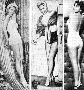 Always a good way to wrap things up. Three lovely ladies who worked in Westerns... Ruta Lee, Mari Blanchard, Allison Hayes. 