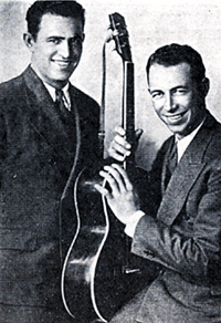 Jimmie and Eddie Dean during their WLS radio days. 