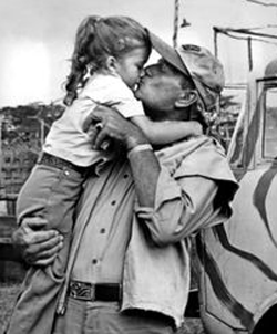 John Wayne and daughter Aissa. 