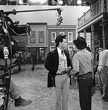 James “Maverick” Garner on the backlot at Warner Bros.