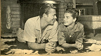 John "Laramie" Smith and wife Luana Patten in 1960.