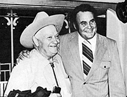 Max Terhune and Sunset Carson at the first annual Memphis Film Festival in 1972. 