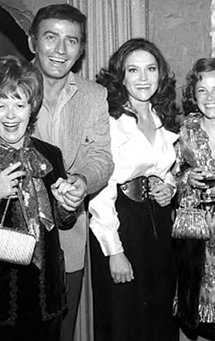 James Drury and his wife, Phyllis Mitchell Drury, with two friends at the Alhambra Theatre mentioned above. 