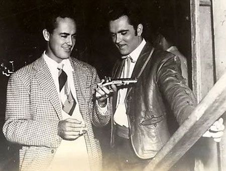 Former actor Buddy Rogers (left) turned producer for “The Adventures of Don Coyote” (1947) starring Richard Martin. This film was lensed in August ‘46, and a year later Martin, as Chito, joined Tim Holt, returning from WWII, in a post-war series of Holt westerns at RKO. Their first together was “Thunder Mountain”, lensed in late ‘47.