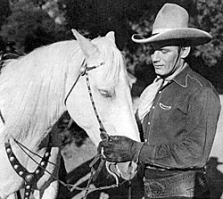 B-Western star Fred Scott with his horse.