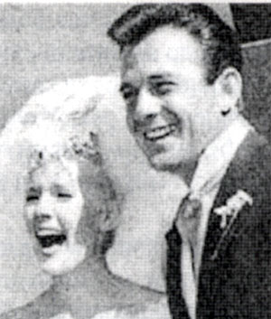 James Stacy and Connie Stevens’ wedding in October 1963. Sadly, divorce followed not even three years later.