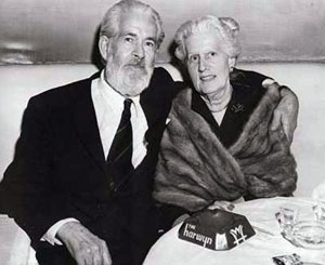 A very dapper Gabby and Olivia Hayes enjoy a night out at the Harwyn Club on East 52nd Street in New York City. (Thanx to Jerry Whittington.)