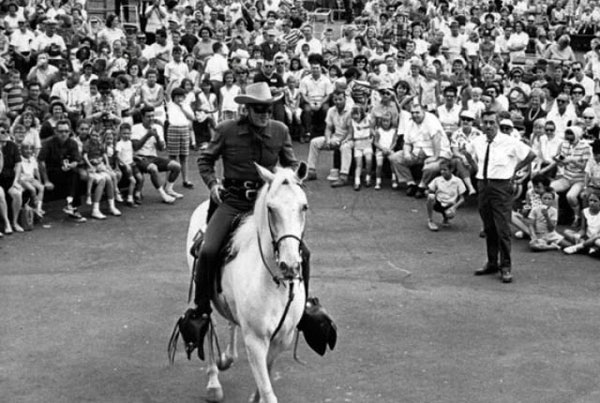 The Lone Ranger rides again in this 1967 photo.