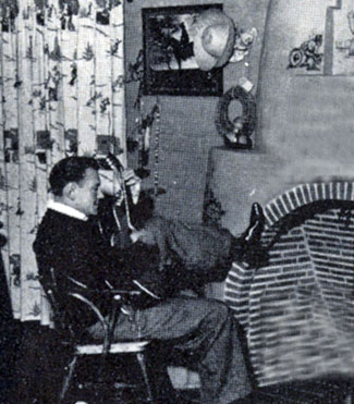 Singing cowboy Buck Jones? Buck at home circa late ‘30s.