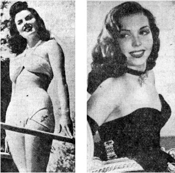 Sheila Ryan (left) and Ann Miller in January 1946.
