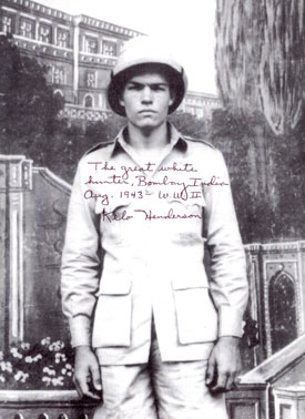 Kelo Henderson’s inscription describes the picture. Kelo was Ranger Clint Travis on “26 Men” ‘57-‘59.