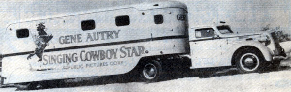 This is the trailer in which Champion and Gene’s horses were transported to England and back.