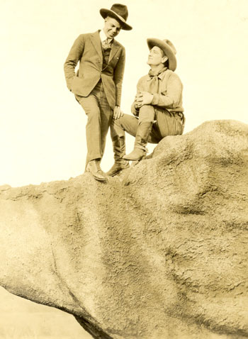 Hoot Gibson (left) and Art Acord in the mid to late ‘20s.
