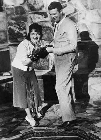Rex Bell and wife Clara Bow.