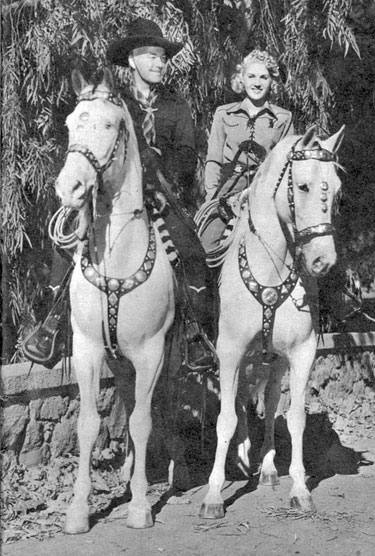 William “Hopalong Cassidy” Boyd with wife Grace Bradley in 1942.