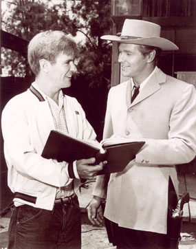 Will “Sugarfoot” Hutchins and Wayde “Colt .45” Preston go over a script  at Warner Bros.