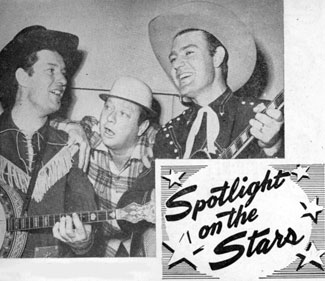 Smokey Rogers, Deuce Spriggens and Tex Williams circa 1950 from COUNTRY SONG ROUNDUP.