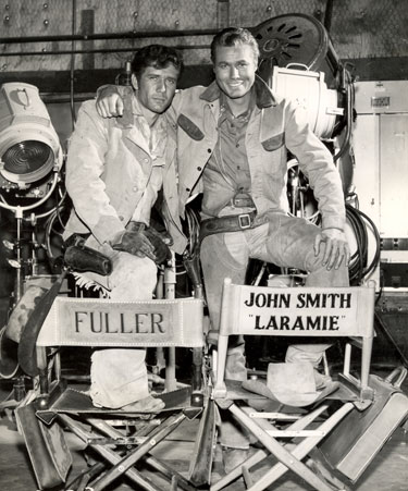 “Laramie” stars Bob Fuller and John Smith. (Courtesy of Neil Summers.)