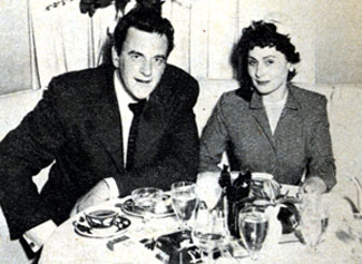 “Gunsmoke” star James Arness and his wife Virginia had dinner out in 1958. They were married from 1948 to 1963.