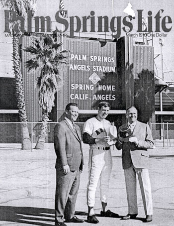Gene Autry, owner of the California Angels, on the cover of PALM SPRINGS LIFE in March 1970. 