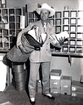 Gene Autry “At Mail Call Today.” 1948. (Thanks to Bobby Copeland.)