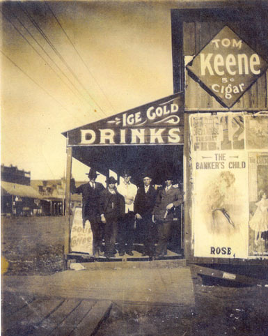 Always wondered if George Duryea didn’t get his Tom Keene moniker from the cigar brand which was popular in the 1890s and the early part of the 1900s. This photo was taken in Paul’s Valley, OK. (Courtesy Jack Bennett.)