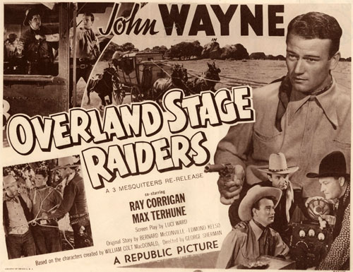 Title Card to "Overland Stage Raiders".