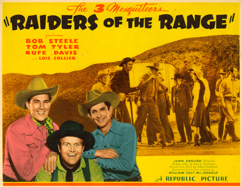 The 3 Mesquiteers in "Raiders of the Range".