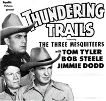 Ad for "Thundering Trails".