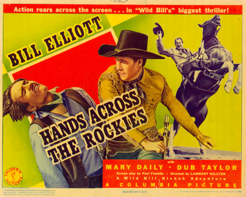 Title card for "Hands Across the Rockies".