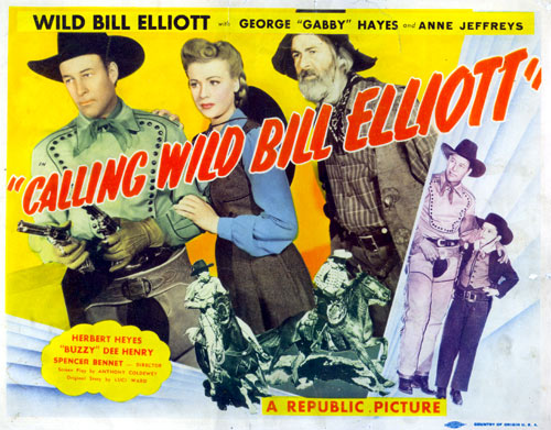 Title card from "Calling Wild Bill Elliott".